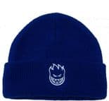 SPITFIRE " Big Head" Skateboard Snowboard Wooly Hat Beanie BLUE