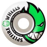 SPITFIRE "Bighead" Skateboard Wheels 53mm 99a WHITE / GREEN Pool Ramp Park Street