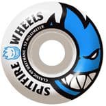 SPITFIRE "Bighead" Skateboard Wheels 57mm 99a WHITE / BLUE Pool Ramp Park Street