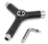 STEEZ "Y Tool" Skateboard Tools BLACK Axle Threader Roller Derby Rollerskate
