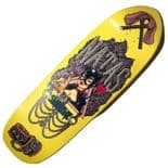 STRANGELOVE "Natas Kaupas" Skateboard deck 10" YELLOW PS STIX  Slight 2nd
