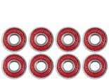 SUPREME SKATES ABEC 5 Bearings for Roller Derby & Quad Roller Skates x16 Full Set RED