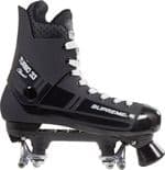 SUPREME "Turbo 33" Quad Roller Skates Boot & Plates NO WHEELS 4 to 13 UK BLACK