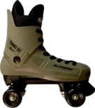 SUPREME "Turbo 33" Quad Roller Skates SIMS "Street Snake" WHEELS Complete ARMY GREEN  Rollerskates