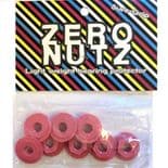 SURE FGRIP "Zero Nutz"  Nylon Axle Nuts Roller Derby Quad  Roller Skates  x8  PINK  8mm