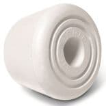 SURE-GRIP "Bullseye" Toe Stop WHITE for Quad Roller Skates Boots x1 (single) Rollerskate Stopper