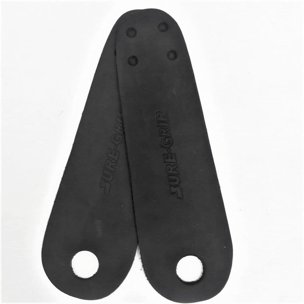 SUREGRIP "Rebel Leather" Toeguards Roller Derby Quad Skates BLACK Toe