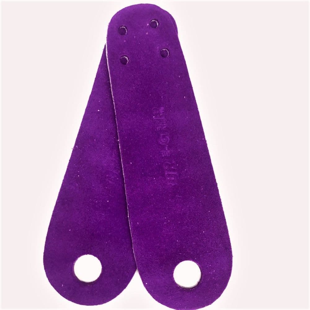 SUREGRIP "Rebel Suede" Toeguards Roller Derby Quad Skates PURPLE Toe