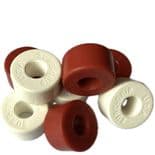 SURE-GRIP "Standard Bushings" Roller Skate Medium 88a RED & WHITE x8 Cushions