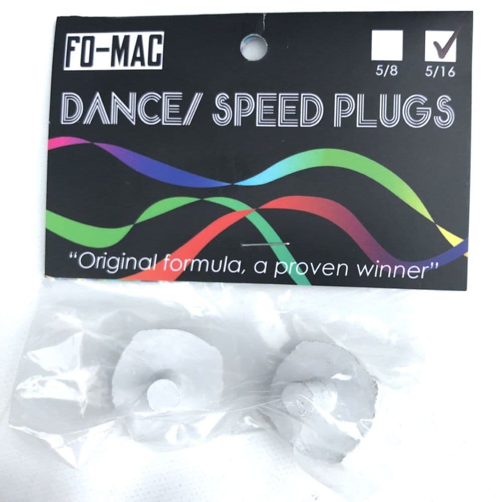 SUREGRIP "FoMac" Dance / Speed Plugs Stops 5/16" WHITE for Quad Roller
