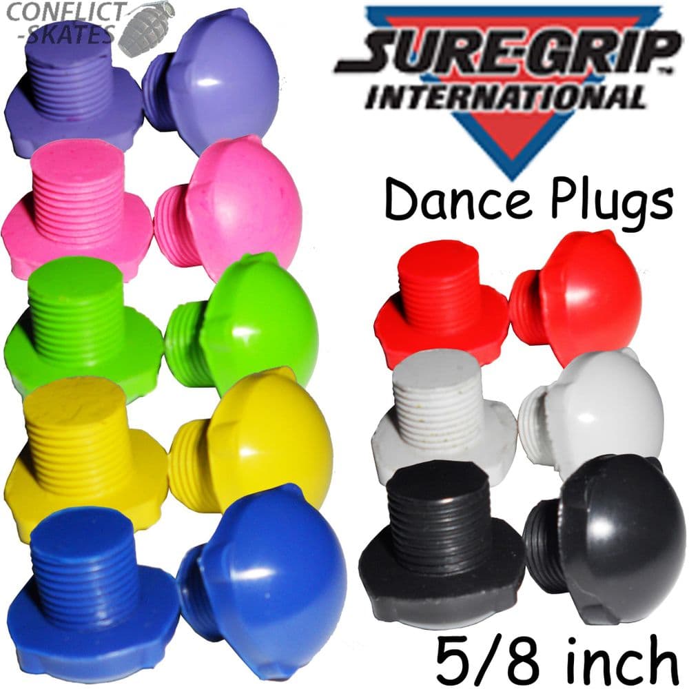 SUREGRIP "FoMac" Dance / Speed Plugs Stops 5/8" Roller Derby Quad Skates
