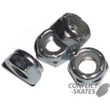 SUSHI "Hardware" Axle Nuts Nylock Skateboard longboard Old Skool x4 Silver 8mm