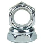 SUSHI "Hardware" Kingpin Nuts Nylock Skateboard x2 SILVER 9/16"