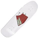 THE HEATED WHEEL  "Slam Time" Skateboard Deck 9.6" x 31.5" WHITE  Pool Old Skool Neil Blender