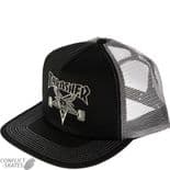 THRASHER MAGAZINE "Skate Goat" Trucker Mesh Cap Skateboard BLACK/Grey OSFA Skategoat