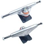 TRACKER "Dart 139" Skateboard Trucks 8.0" wide SILVER / BLACK Old Skool Pair
