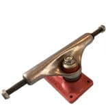 TRACKER "Extrack Ultralite" NOS 1980s Skateboard Trucks 7.5" RAW RED Old Skool Original Pair