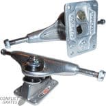 TRACKER "Racetrack  X"  Skateboard Truck 139mm 8.0" SILVER Slalom Carve Single Truck