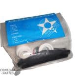 TRACKER TRUCKS "Coper" NOS Skateboard SixTrack 80s BLACK Original NIP single