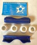 TRACKER TRUCKS "Coper" NOS Skateboard SixTrack 80s BLUE Original NIP PAIR  x2