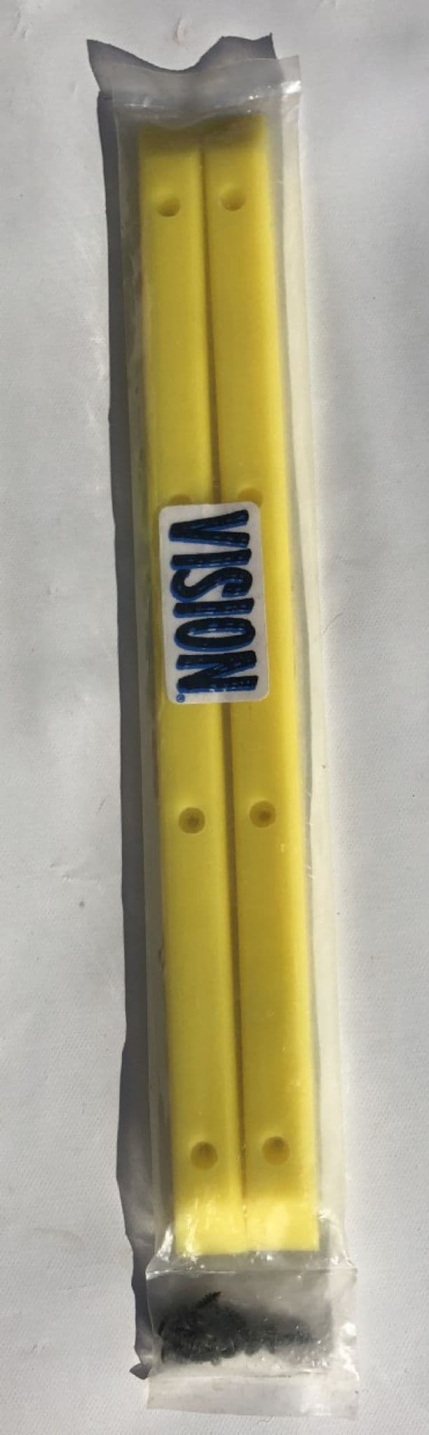 VISION "Fat" NOS Skateboard Rails YELLOW Old School 14 5" Original 1980s
