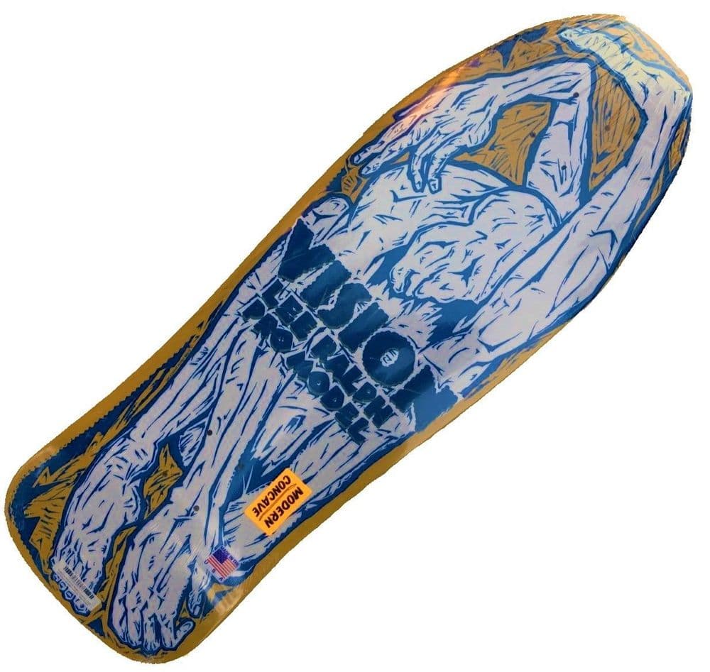 VISION Lee Ralph "OG" Skateboard Deck New Concave 10 25" x 30 5" YELLOW
