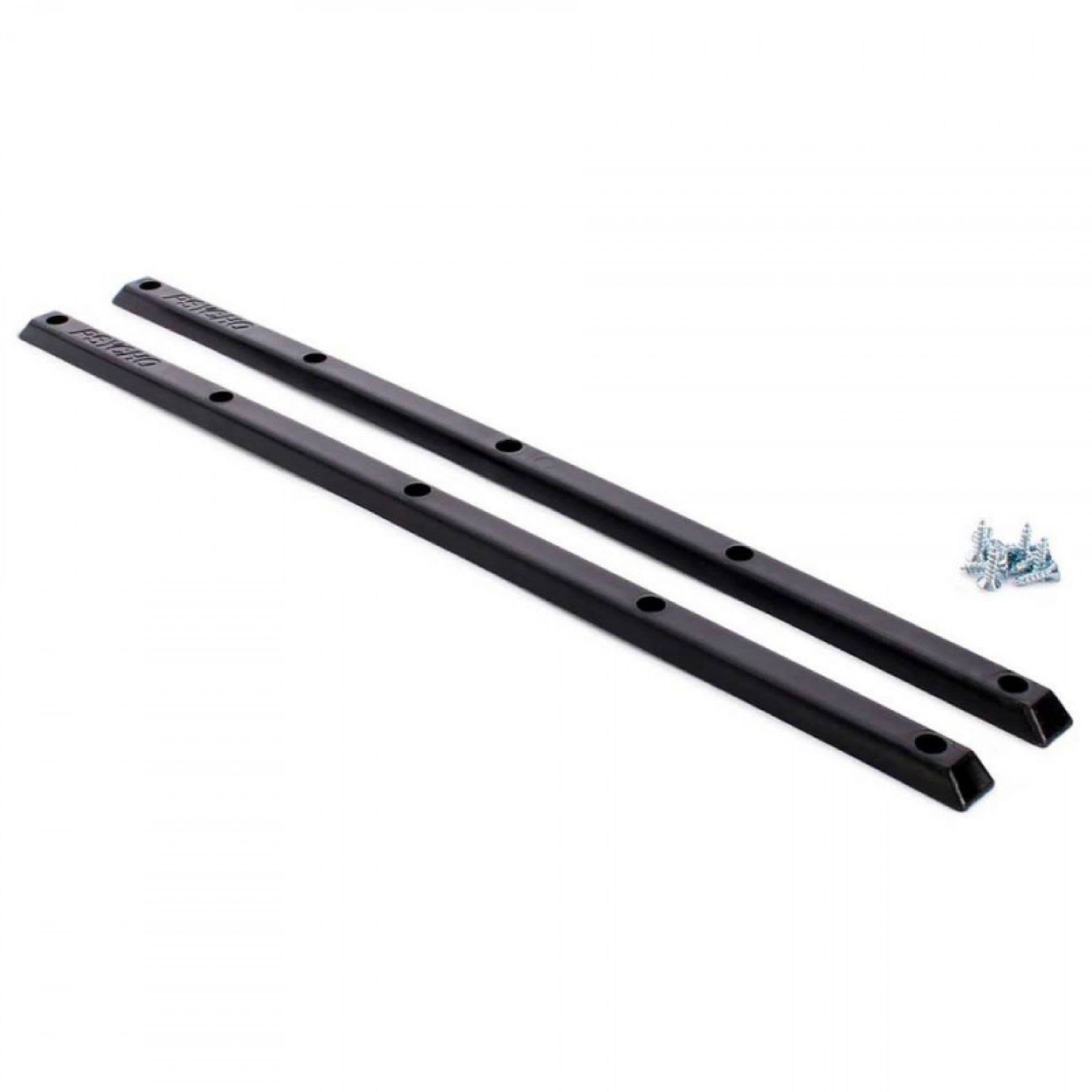 VISION "Psycho" Skateboard Rails Pair 14 5" BLACK Slide Bars Grab Ribs