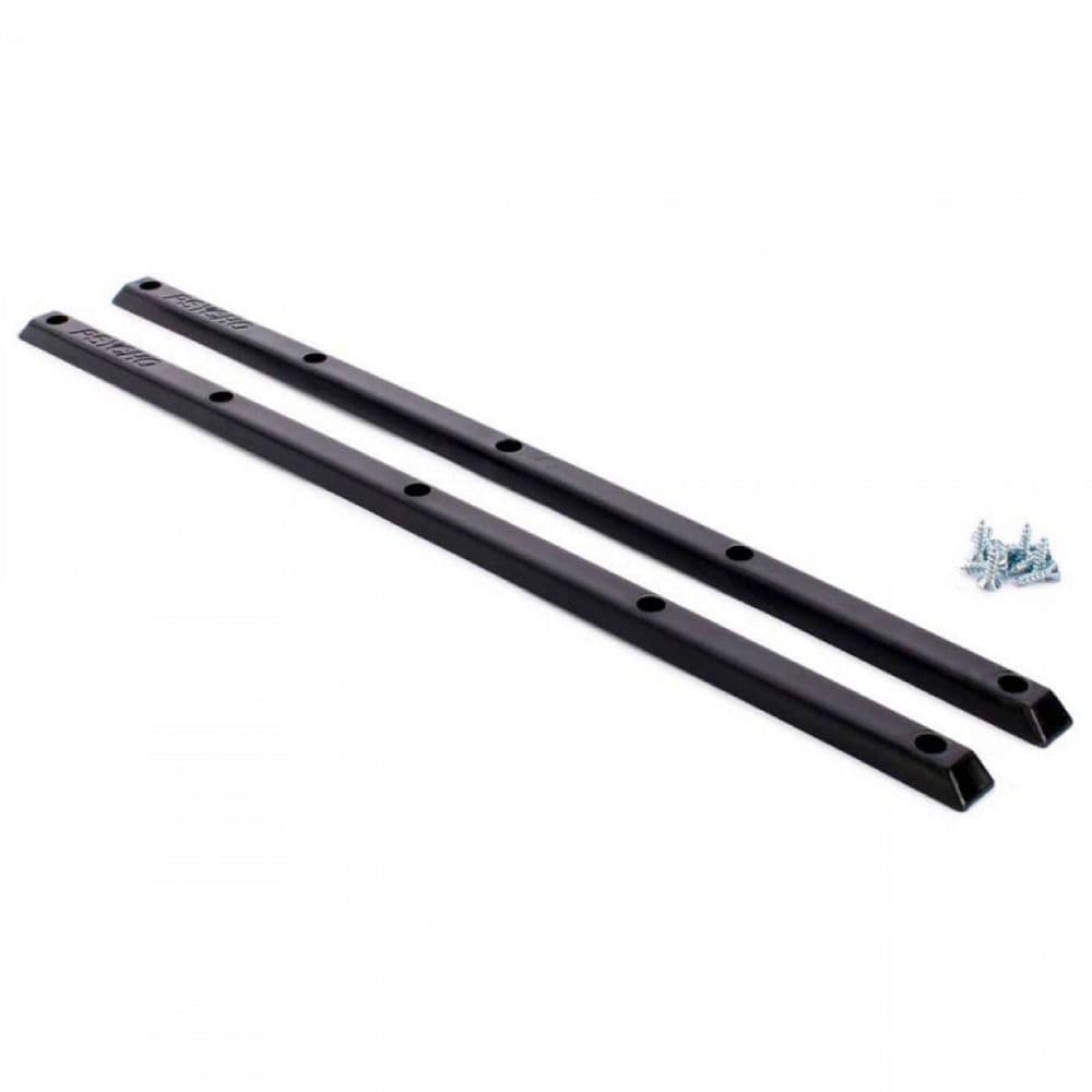 VISION "Psycho" Skateboard Rails Pair 14 5" BLACK Slide Bars Grab Ribs