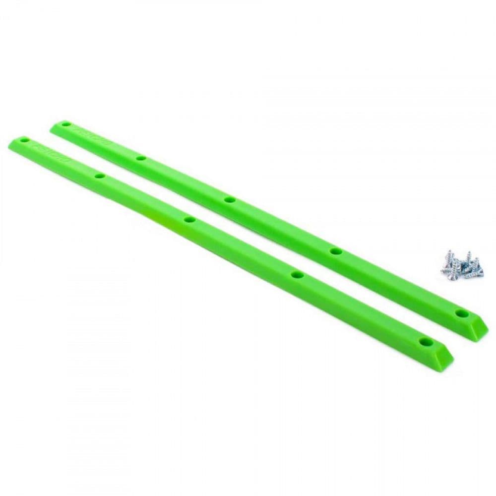 VISION "Psycho" Skateboard Rails Pair 14 5" GREEN Slide Bars Grab Ribs