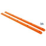 VISION "Psycho" Skateboard Rails Pair 14.5" ORANGE Slide Bars Grab Ribs