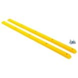 VISION "Psycho" Skateboard Rails Pair 14.5" YELLOW Slide Bars Grab Ribs