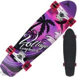 VOLTAGE "Retro Cruiser" Complete Skateboard Cruiser 28" x 7.75" PURPLE Old Skool Cruiser