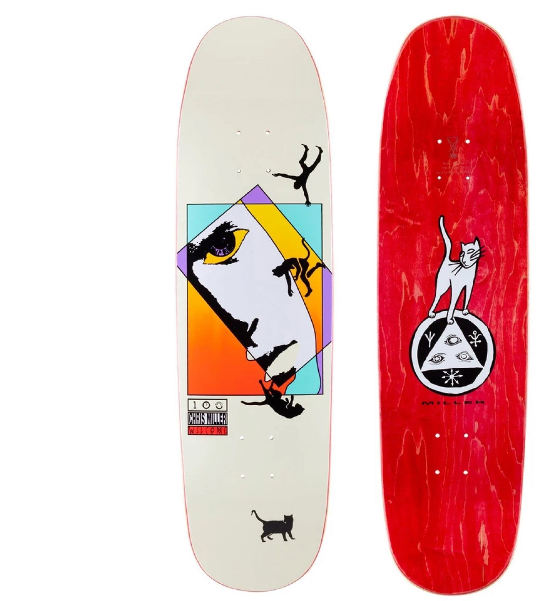 スケートボード WELCOME SKATEBOARDS Chris Miller 8.75\" ウェルカム 8.75インチ スケボー デッキ スケートボード Welcome