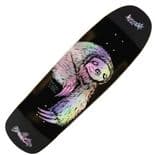WELCOME "Sloth on Slappy Slap" Skateboard Deck 9.5"  BLACK / PRISMATIC FOIL  Pool Park