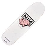 WELCOME x NINE INCH NAILS "Pig" Skateboard Deck 9.25" WHITE NIN