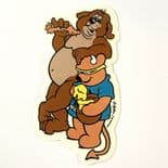 WORLD INDUSTRIES "Mullen Bear" Skateboard Sticker 10cm x 6cm Steve Rocco