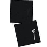 WORLD INDUSTRIES "Pitchfork" Griptape Skateboard 10" x 10" 4 Sheets BLACK  Grip Tape OLD SKOOL