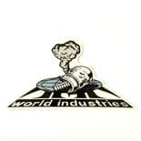 WORLD INDUSTRIES "Rock 'em - Jessee Martinez" Skateboard Sticker 14cm x 7cm Steve Rocco