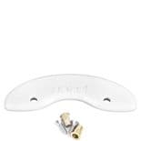 ZENIT "Skid Plate" Skateboard  Longboard Freestyle Tail Saver LARGE WHITE inc Fixings x1