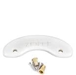 ZENIT "Skid Plate" Skateboard  Longboard Freestyle Tail Saver SMALL WHITE inc Fixings x1