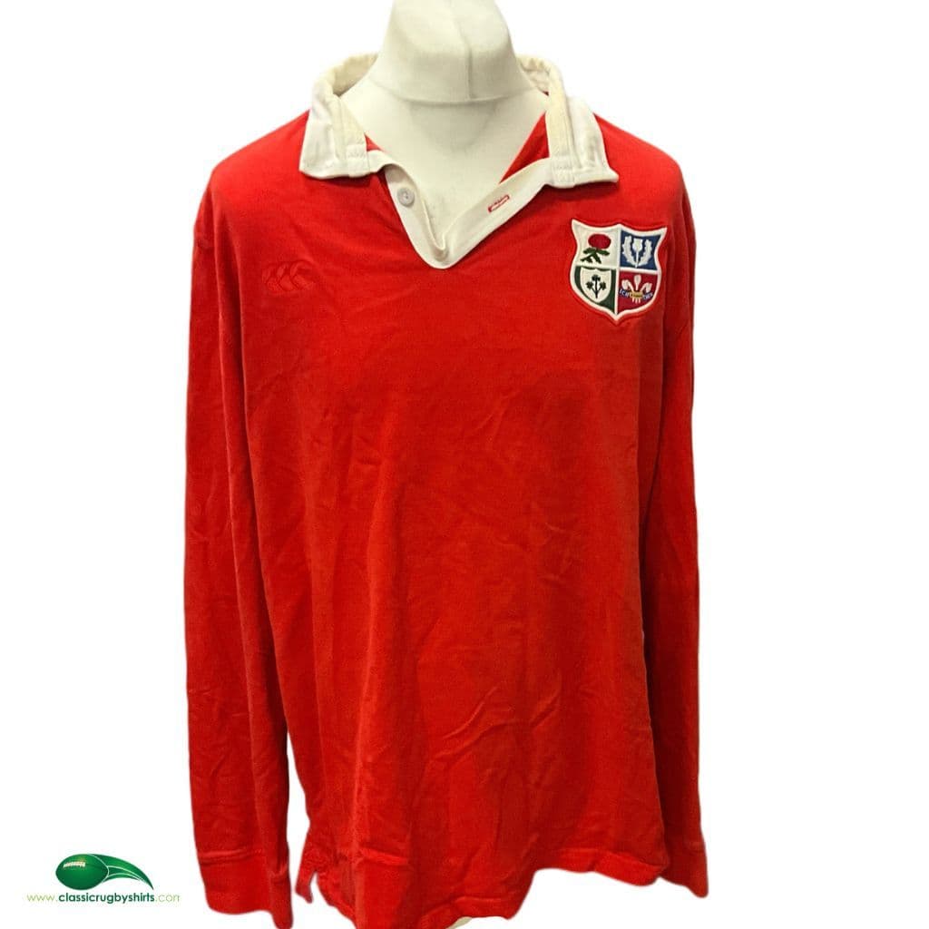 British & Irish Lions ラグビーシャツ 2XL British & Irish Lions Vintage Hooped Classic Rugby Jersey