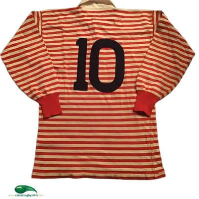 1980s Lancashire No 10 Match Worn Rugby Union Shirt Medium