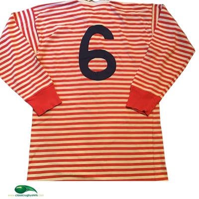 1980s Lancashire No 6 Match Worn Rugby Union Shirt Medium