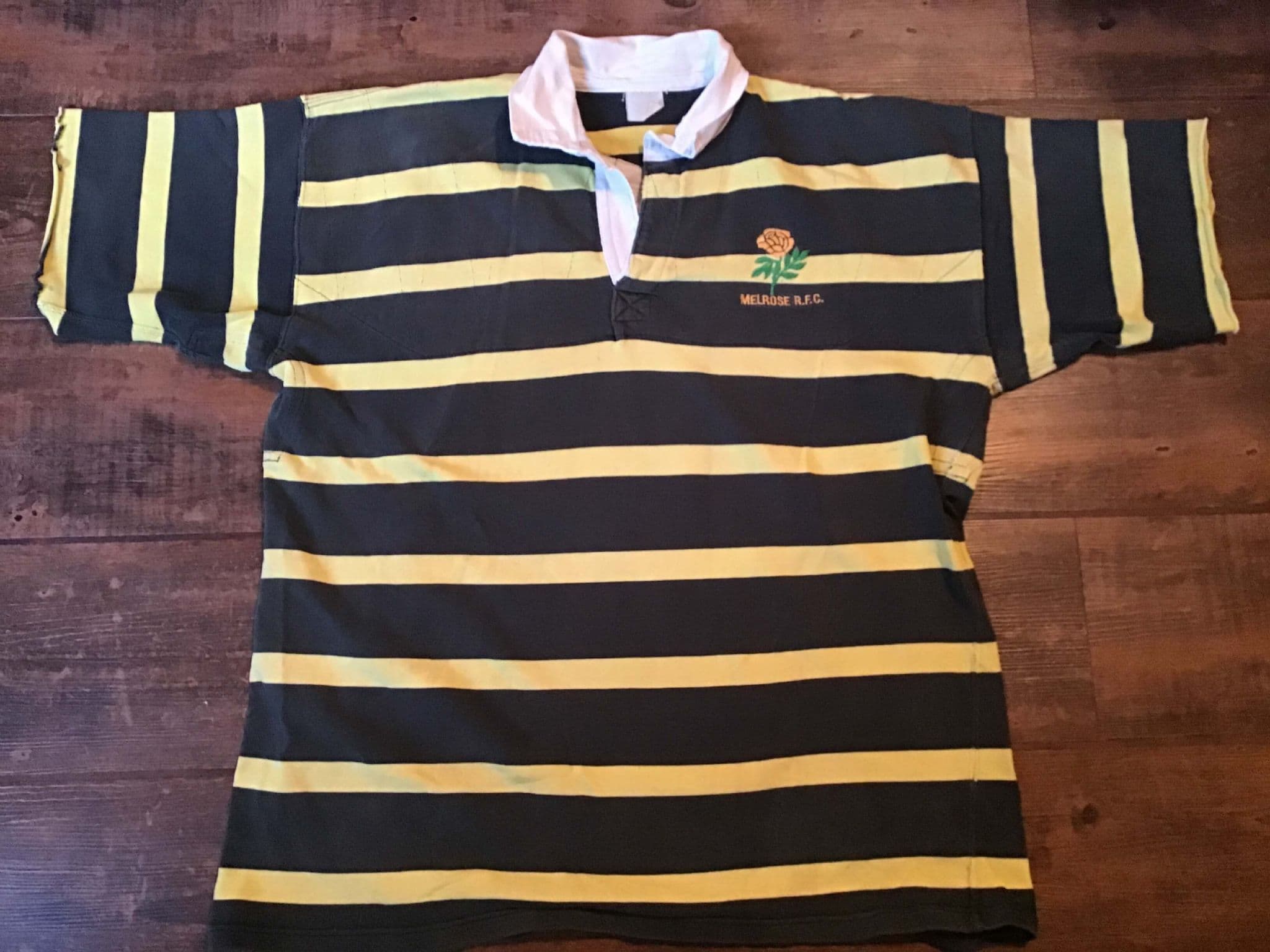Maillot Rugby Vintage Match Worn N°4 - Années 80 - DARTIGEAPORT - Noir - Taille 7