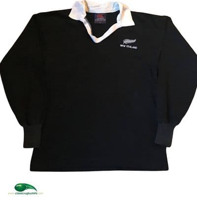 1980s New Zealand L/s Rugby Union Shirt 40