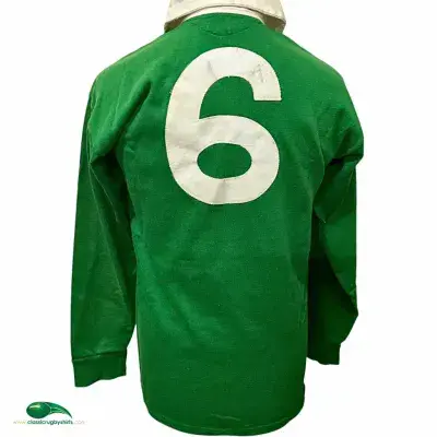 1981 Ireland  Match Worn No 6 Rugby Shirt Medium