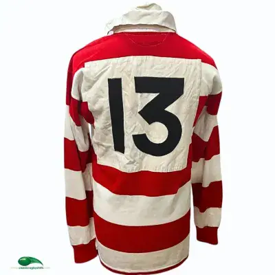 1984 1986 Gloucester No 13 Match Worn Rugby Shirt Medium