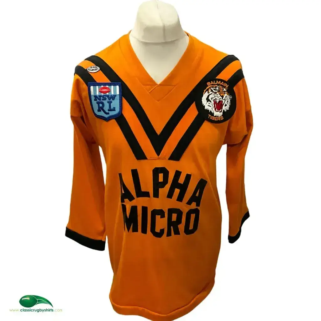 Rugby League Vintage Balmain Tigers Jersey 1986 Balmain Tigers Vintage Rugby  Shirts Old RL League Jerseys