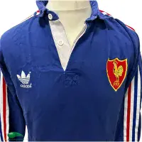 1986/91 France Rugby Shirt | Old Official Adidas Jersey