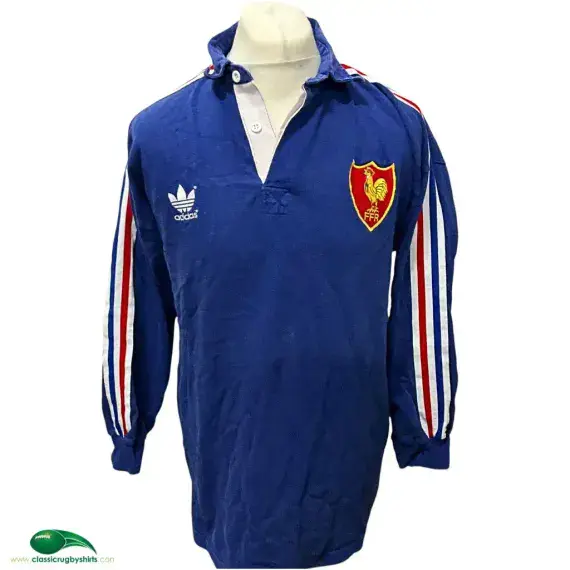 1986/91 France Rugby Shirt | Old Official Adidas Jersey